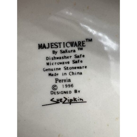 Oneida Sakura Salad Plates Majesticware Persia 7.5” Lot Set of 4 Sue Zipkin Vtg - Picture 2 of 11